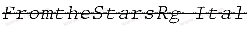 FromtheStarsRg Itali字体转换